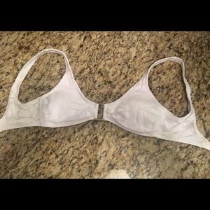 White lace look 2 piece bathing suit from Aerie.